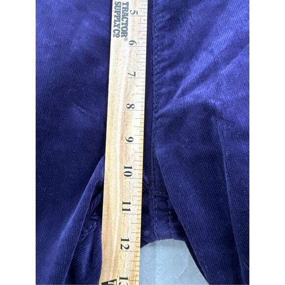 NWT Rock & Roll Denim® Ladies High Rise Purple Corduroy Flare Pants Size 26 - Picture 9 of 9